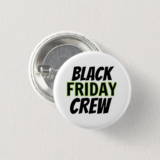 Schwarzer Freitag Crew Button (Vorne & Hinten)