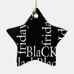 Schwarzer Freitag Design Keramikornament