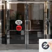 Schwarzer Freitag Fensteraufkleber (Büro Tür)