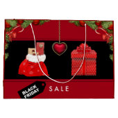 Schwarzer Freitag Große Geschenktüte (Rückseite)