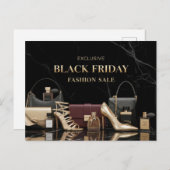 Schwarzer Freitag Postkarte (Vorne/Hinten)