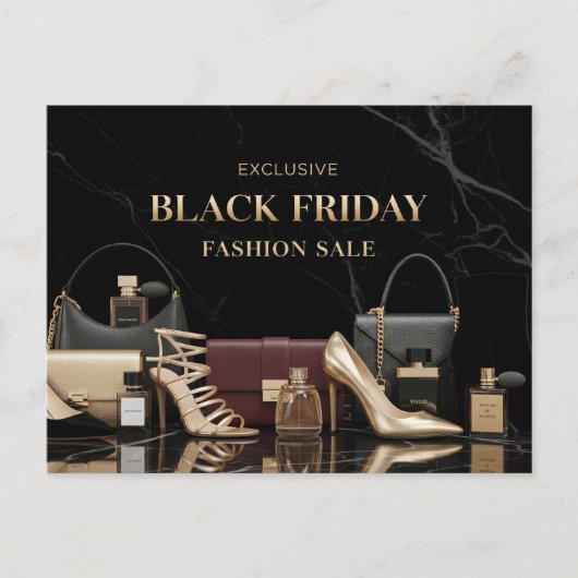 Schwarzer Freitag Postkarte (Vorderseite)