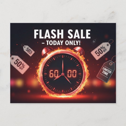 Schwarzer Freitag Postkarte (Vorderseite)