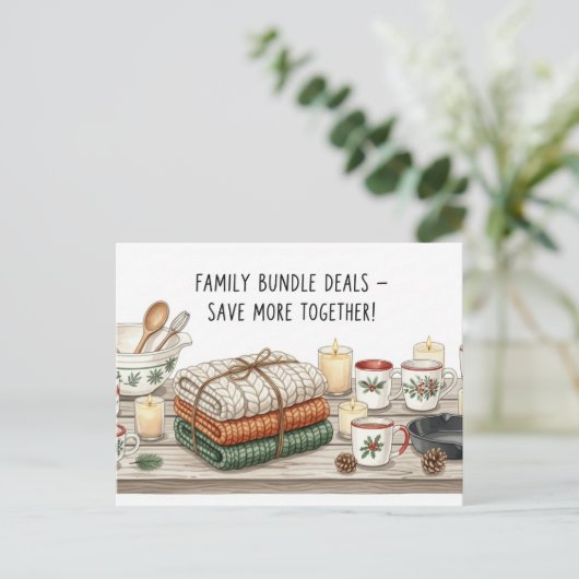 Schwarzer Freitag Postkarte (Stehend Vorderseite)