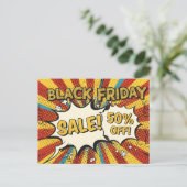 Schwarzer Freitag Postkarte (Stehend Vorderseite)