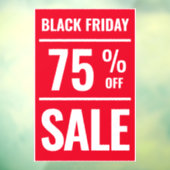 Schwarzer Freitag Prozentanteil an den verkauften Fensteraufkleber (Blatt 3)