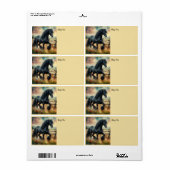 Schwarzer Fresischer Pferdeweiden Rustikaler Zaun (Vorne)