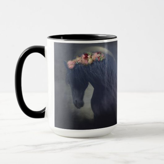 Schwarzer Friesier - Tasse, Cup Tasse (Links)