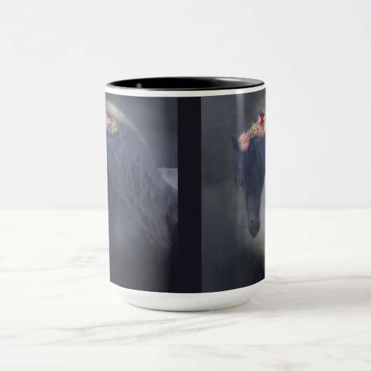 Schwarzer Friesier - Tasse, Cup Tasse (Zentrum)