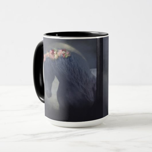 Schwarzer Friesier - Tasse, Cup Tasse (Vorderseite Links)