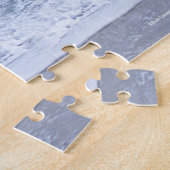 Schwarzer Friesischer Hengst im Meer Puzzle (Seite)