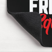 Schwarzer Frikadenkuchen Familie lustiger Chri Mousepad (Ecke)