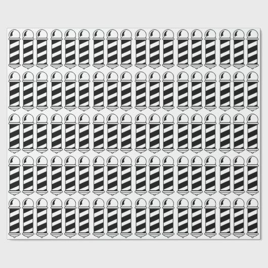 Schwarzer Friseur Polen Geschenkpapier (Flach)