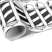 Schwarzer Friseur Polen Geschenkpapier (Rolleneckpunkt)