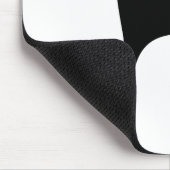 Schwarzer Fuß-Druck Mousepad (Ecke)