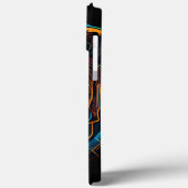 Schwarzer Futuristischer Neonbär Case-Mate iPhone Hülle (Rückseite / Links)