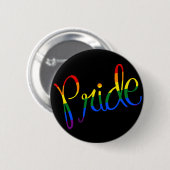 Schwarzer Gay Pride LGBT Knopf Button (Vorne & Hinten)