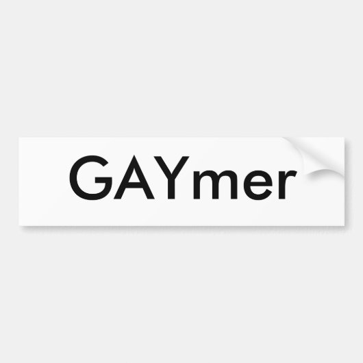 Schwarzer GAYmer Umbau-Aufkleber Autoaufkleber (Vorne)