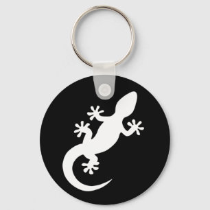 Schwarzer Gecko Schlüsselanhänger