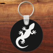 Schwarzer Gecko Schlüsselanhänger (Vorderseite)