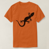Schwarzer Gecko T-Shirt (Design vorne)