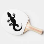 Schwarzer Gecko Tischtennis Schläger (Seitenansicht)