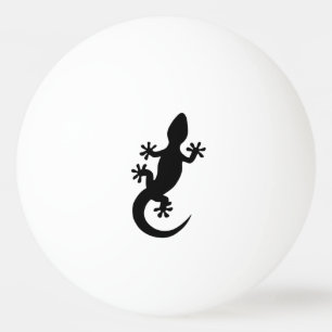 schwarzer Gecko Tischtennisball