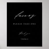 Schwarzer Gefallen Poster (Vorne)