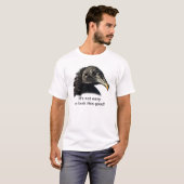 Schwarzer Geier-Bussard kundengerecht T-Shirt (Vorne ganz)