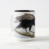 Schwarzer Geier-große Tasse (Vorderseite Links)