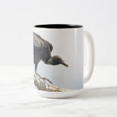 Schwarzer Geier-große Tasse (VorderseiteRechts)