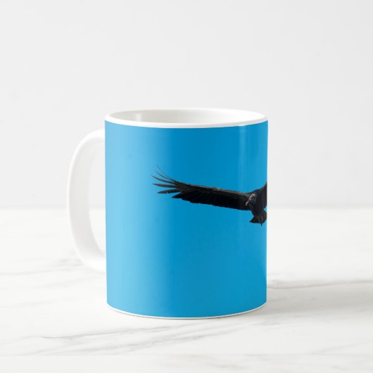 Schwarzer Geier Kaffeetasse (Vorderseite Links)