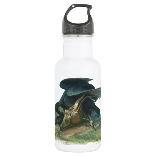 Schwarzer Geier von Audubon Trinkflasche (Vorderseite)