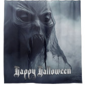 Schwarzer Geist in einer hellischen Landschaft - H Duschvorhang (Vorderseite)