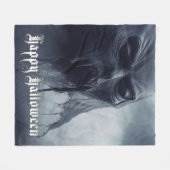 Schwarzer Geist in einer hellischen Landschaft - H Fleecedecke (Vorderseite (Horizontal))