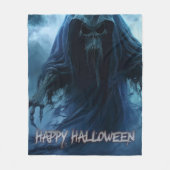 Schwarzer Geist in einer hellischen Landschaft - H Fleecedecke (Vorderseite)