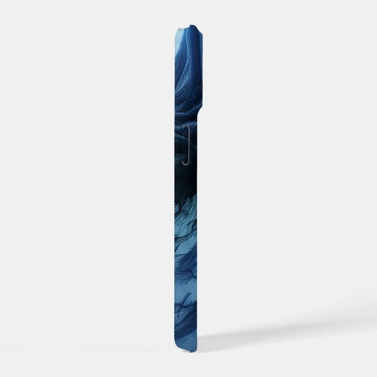 Schwarzer Geist in einer hellischen Landschaft - H iPhone 15 Hülle (Rechte Seite)