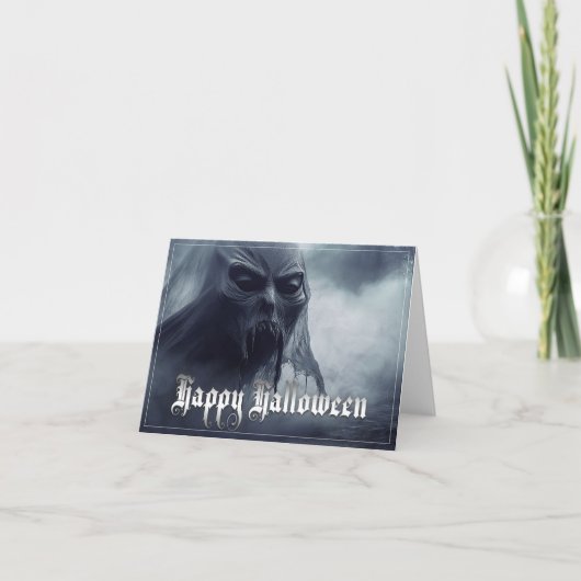 Schwarzer Geist in einer hellischen Landschaft - H Karte (Vorderseite)