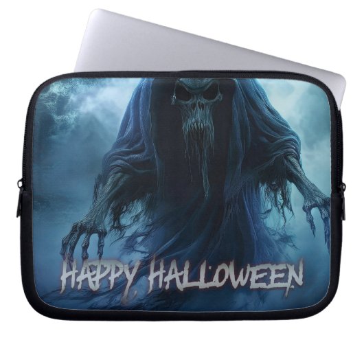 Schwarzer Geist in einer hellischen Landschaft - H Laptopschutzhülle (Vorderseite)