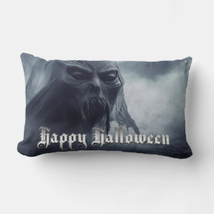 Schwarzer Geist in einer hellischen Landschaft - H Lendenkissen