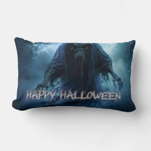 Schwarzer Geist in einer hellischen Landschaft - H Lendenkissen