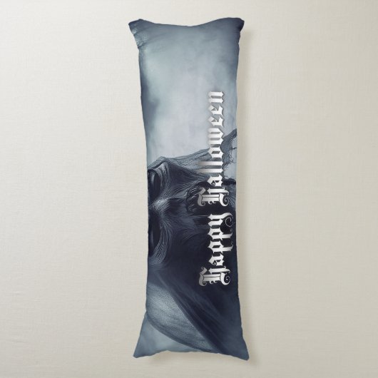 Schwarzer Geist in einer hellischen Landschaft - H Seitenschläferkissen (Vorderseite Vertikal)