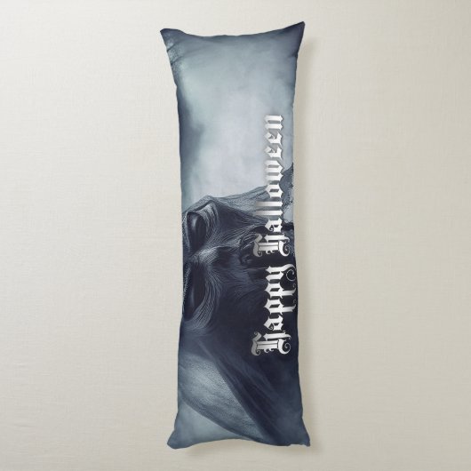 Schwarzer Geist in einer hellischen Landschaft - H Seitenschläferkissen (Rückseite (Vertikal))