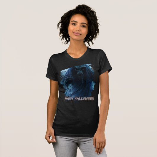 Schwarzer Geist in einer hellischen Landschaft - H T-Shirt (Vorne ganz)