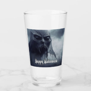 Schwarzer Geist in einer höllischen Landschaft - H Glas