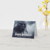Schwarzer Geist in einer höllischen Landschaft - H Karte (Gelbe Blume)