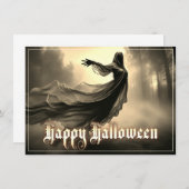 Schwarzer Geist in Höllscape - Halloween (Vorne/Hinten)