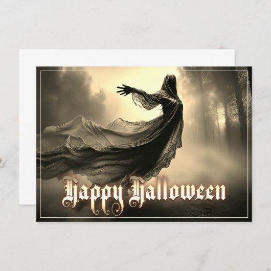 Schwarzer Geist in Höllscape - Halloween (Vorne/Hinten)