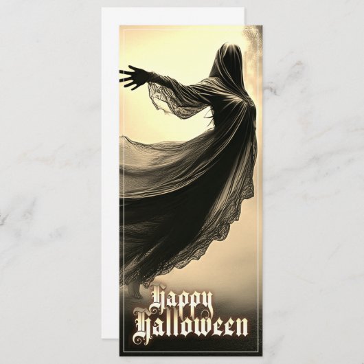 Schwarzer Geist in Höllscape - Halloween (Vorne/Hinten)