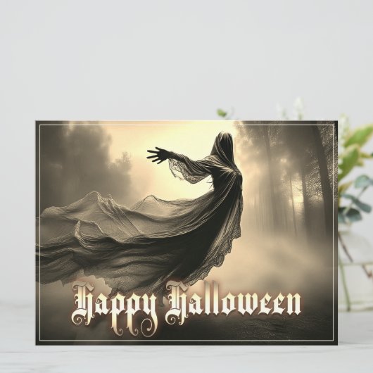 Schwarzer Geist in Höllscape - Halloween (Stehend Vorderseite)